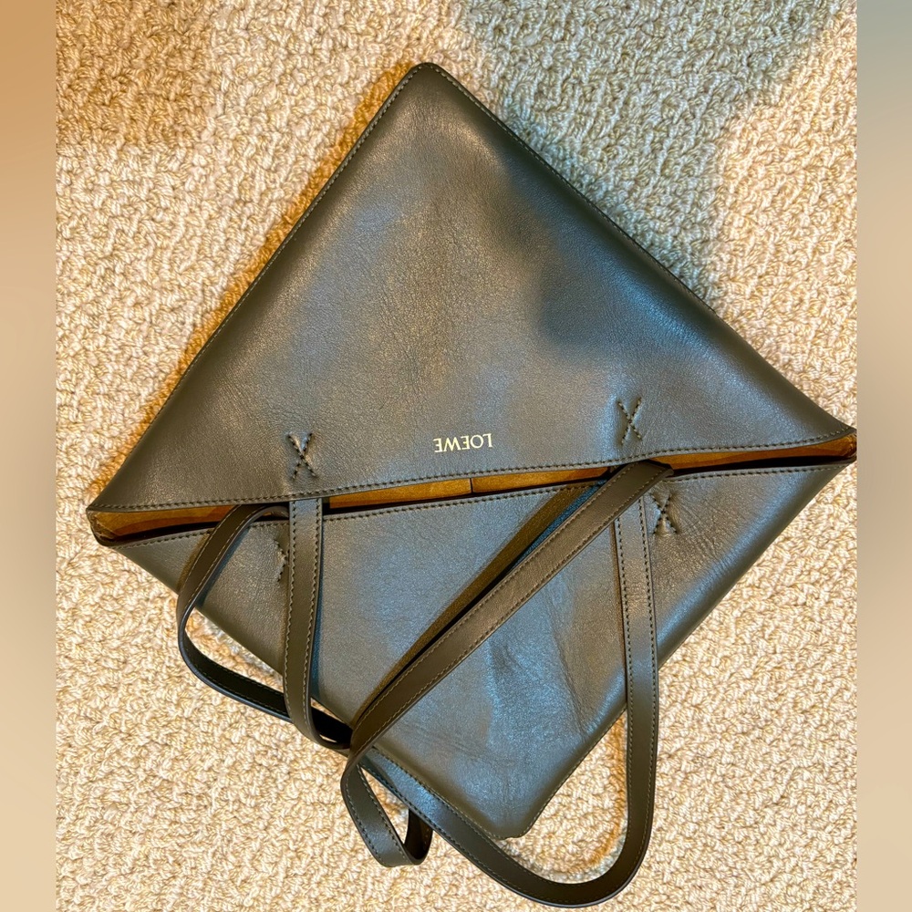 LOEWE Black green Tote Bag